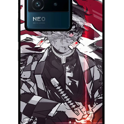 Demon Slayer IQOO Neo 6 5G Glass Case Back Cover by Casekaro