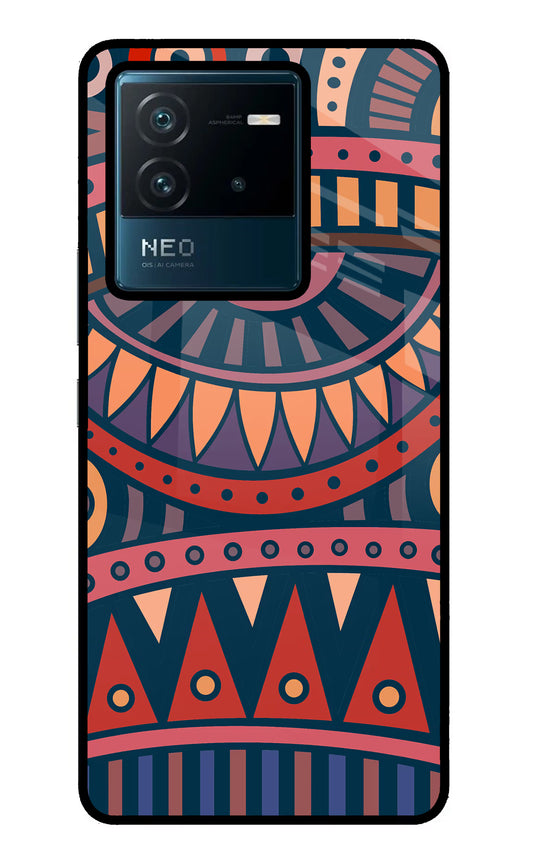 African Culture Design IQOO Neo 6 5G Glass Case
