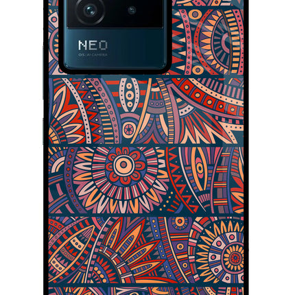 African Culture Design IQOO Neo 6 5G Glass Case Back Cover by Casekaro