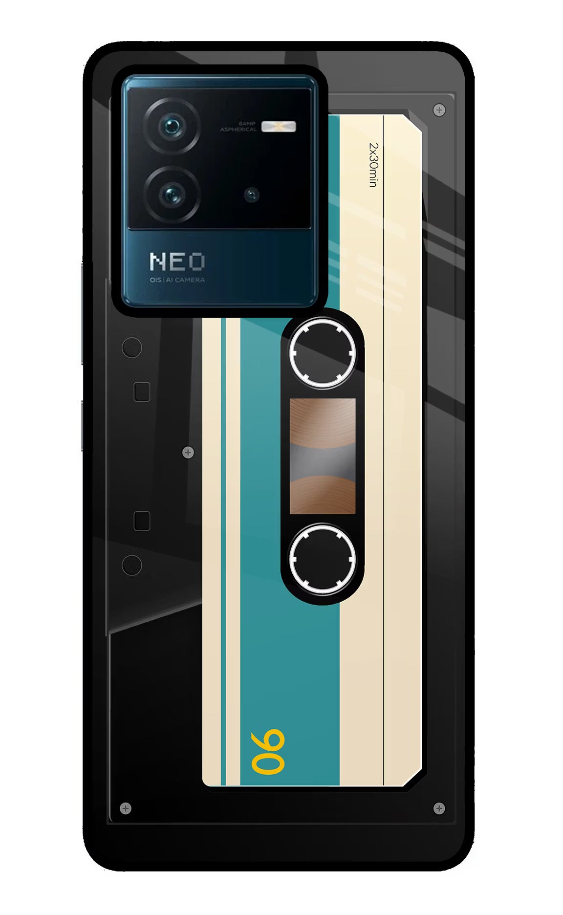 Cassette IQOO Neo 6 5G Glass Case Back Cover by Casekaro