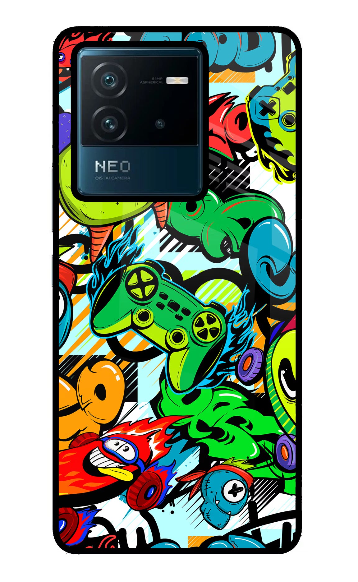 Game Doodle IQOO Neo 6 5G Glass Case