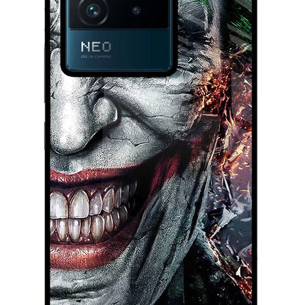Joker Cam IQOO Neo 6 5G Glass Case Back Cover by Casekaro