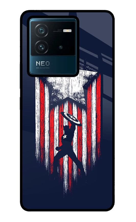 Captain America Marvel Art IQOO Neo 6 5G Glass Case