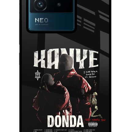 Donda Kanye West IQOO Neo 6 5G Glass Case Back Cover by Casekaro