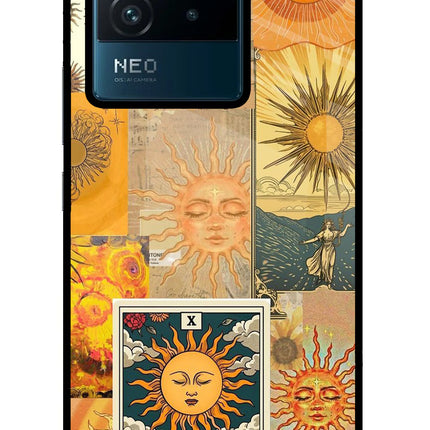 Sun IQOO Neo 6 5G Glass Case Back Cover by Casekaro
