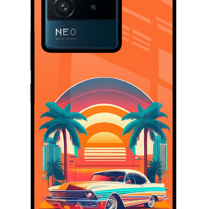 Palm Drive 80s IQOO Neo 6 5G Glass Case