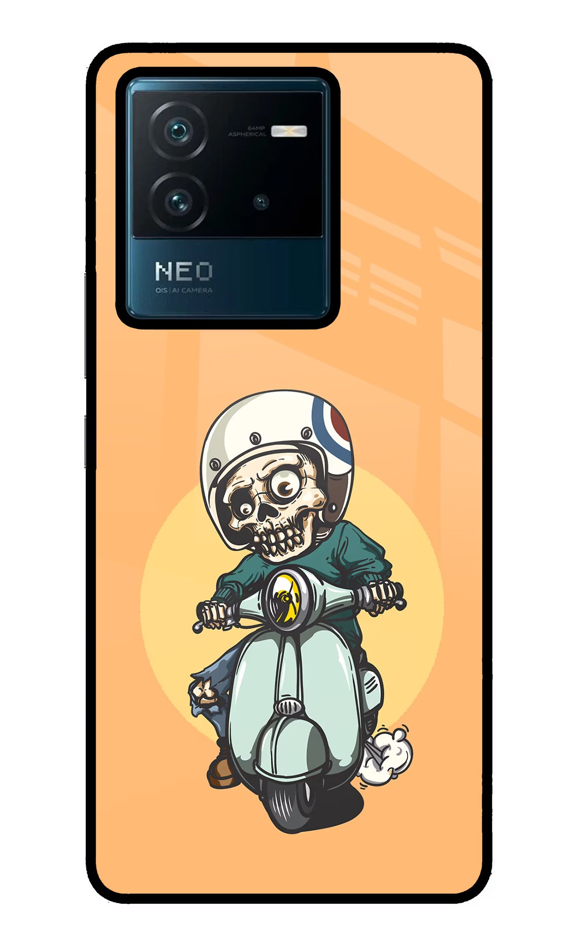 Undead Biker IQOO Neo 6 5G Glass Case