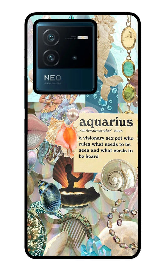 Aquarius Zodiac IQOO Neo 6 5G Glass Case