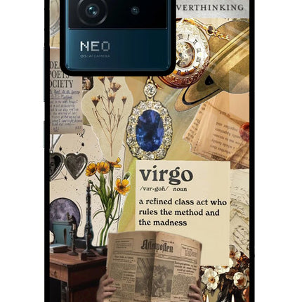 Virgo Zodiac IQOO Neo 6 5G Glass Case Back Cover by Casekaro