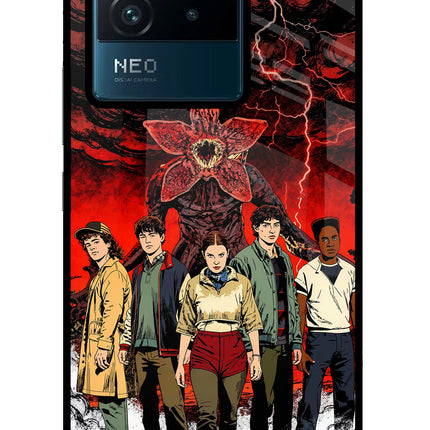 Ordinary Things Characters IQOO Neo 6 5G Glass Case Back Cover by Casekaro