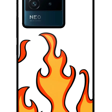 Fired Up – White IQOO Neo 6 5G Glass Case