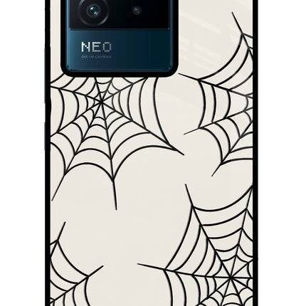 Spider Web IQOO Neo 6 5G Glass Case