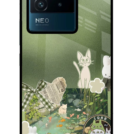 Aesthetic anime IQOO Neo 6 5G Glass Case