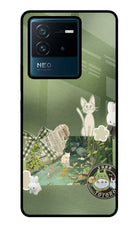 Aesthetic anime IQOO Neo 6 5G Glass Case