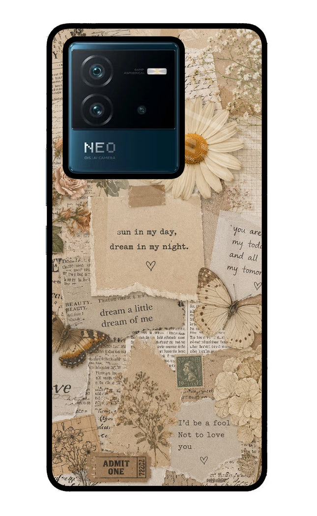 Vintage case IQOO Neo 6 5G Glass Case