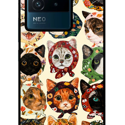 Cool Cat IQOO Neo 6 5G Glass Case