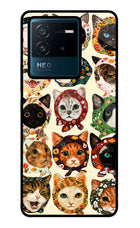 Cool Cat IQOO Neo 6 5G Glass Case