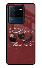 Velvet Cherry IQOO Neo 6 5G Glass Case