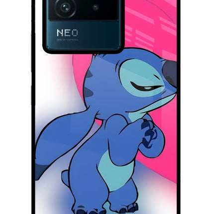 Stitch Hug IQOO Neo 6 5G Glass Case