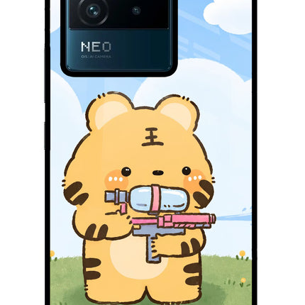 Tiger Treat IQOO Neo 6 5G Glass Case