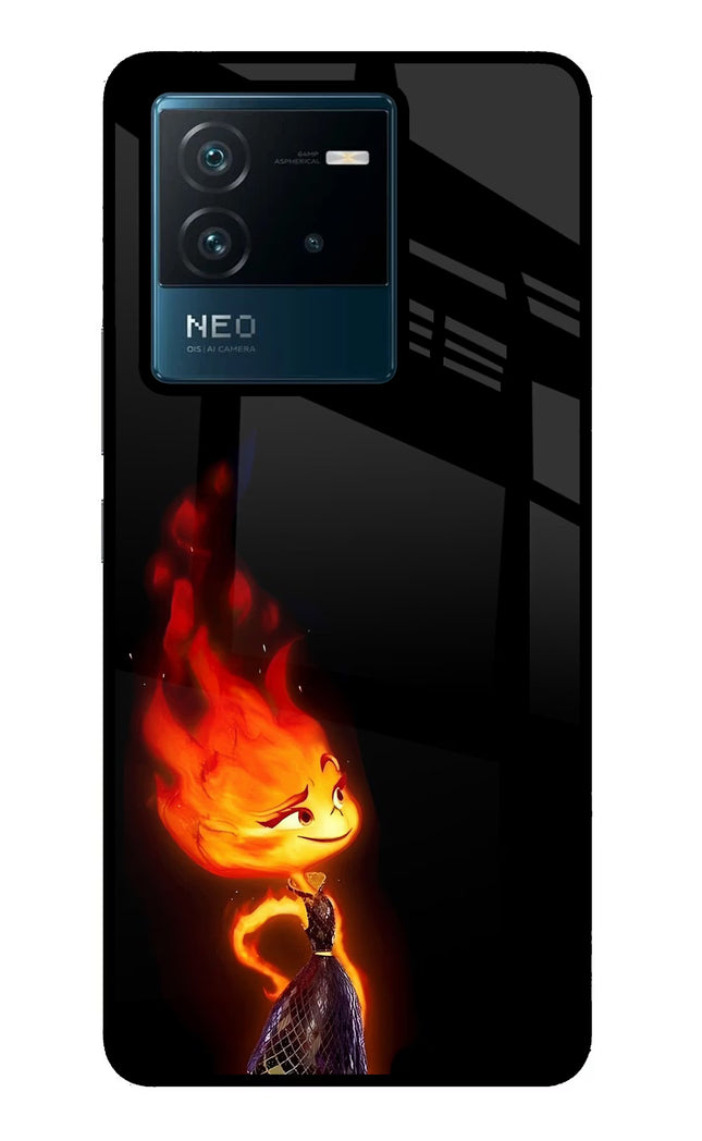 Ember Flame IQOO Neo 6 5G Glass Case