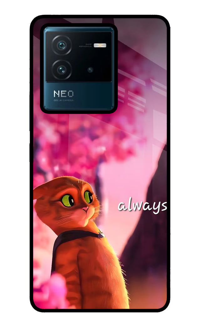 Always Cat IQOO Neo 6 5G Glass Case