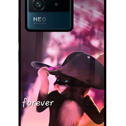 Forever Cat IQOO Neo 6 5G Glass Case