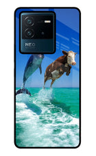 Dolphin vs Cow IQOO Neo 6 5G Glass Case