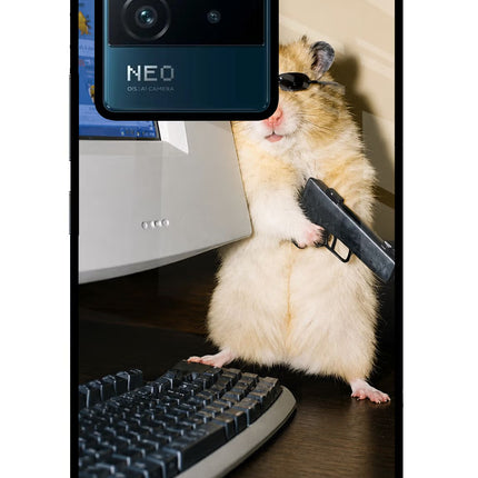 Hacker Hamster IQOO Neo 6 5G Glass Case