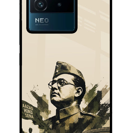 Netaji Rising IQOO Neo 6 5G Glass Case Back Cover by Casekaro