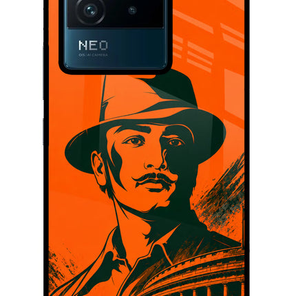 Bhagat Singh Legacy IQOO Neo 6 5G Glass Case Back Cover by Casekaro