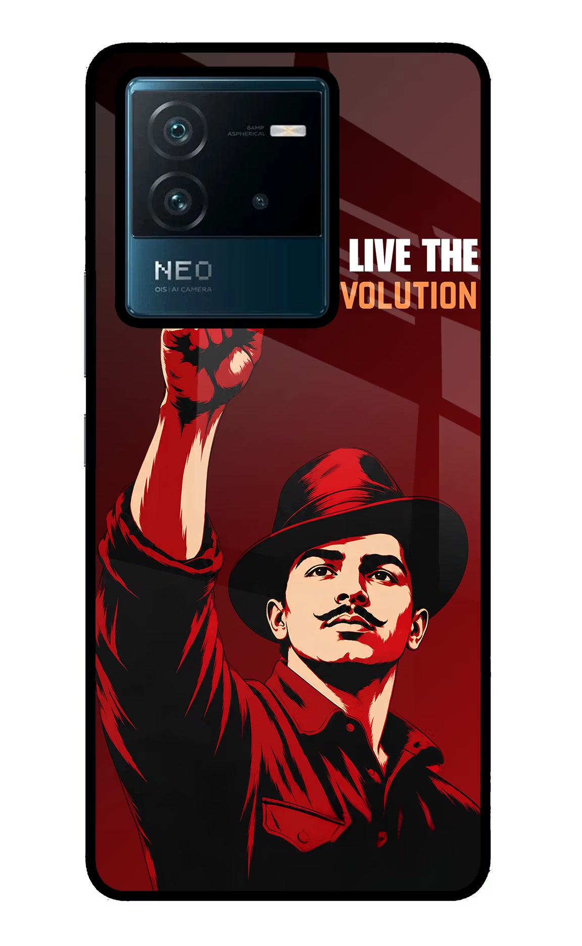 Bhagat Singh Revolution IQOO Neo 6 5G Glass Case