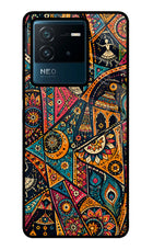 Folk Print IQOO Neo 6 5G Glass Case