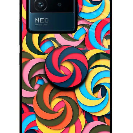 Spiral Pattern IQOO Neo 6 5G Pop Case by Casekaro