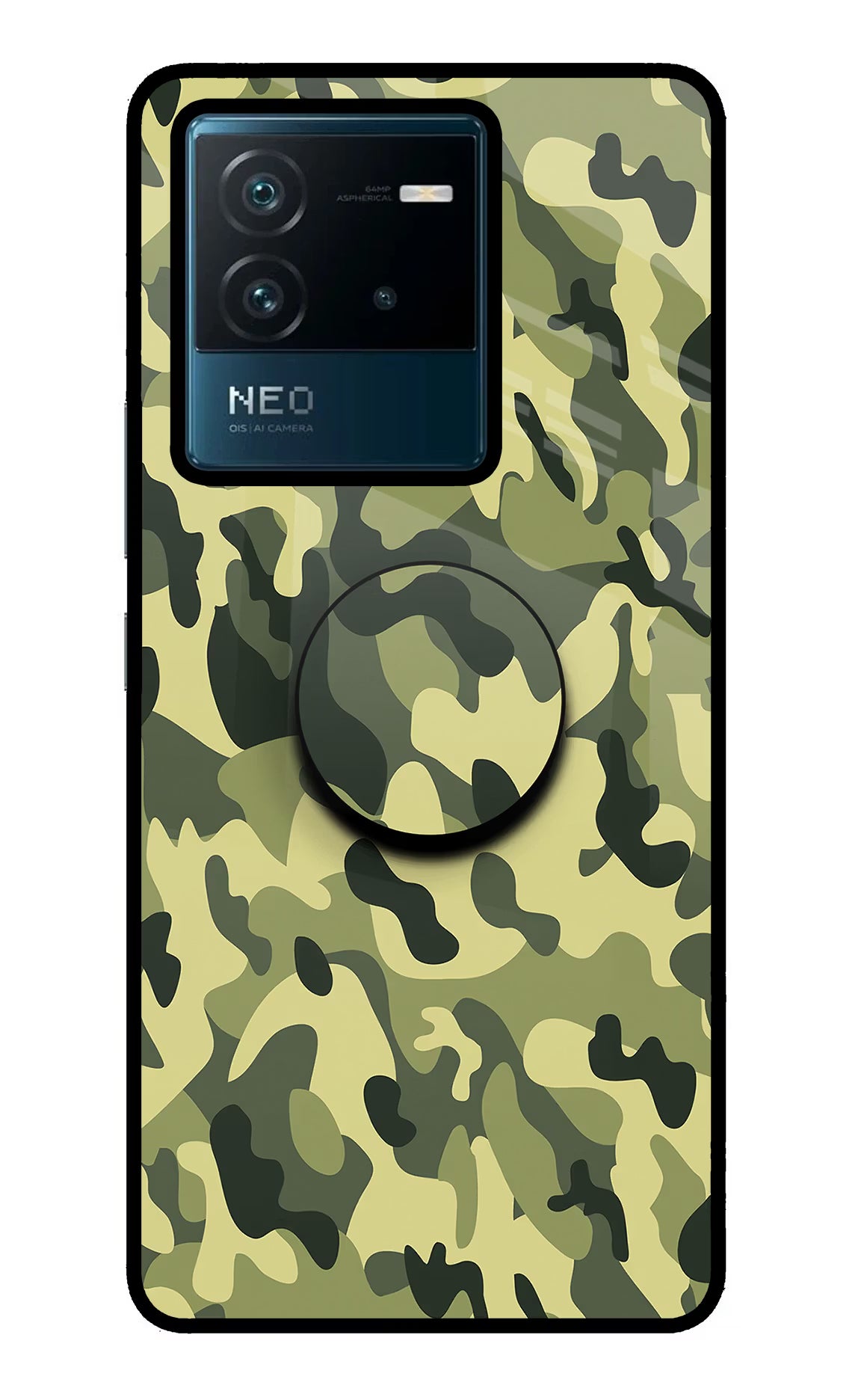 Camouflage IQOO Neo 6 5G Pop Case by Casekaro