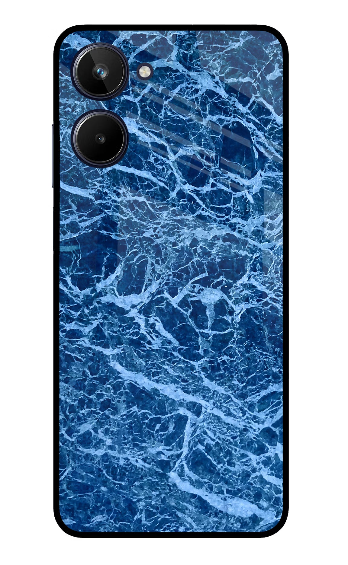 Blue Marble Realme 10 Glass Case Back Cover by Casekaro