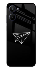 Paper Plane White Realme 10 Glass Case
