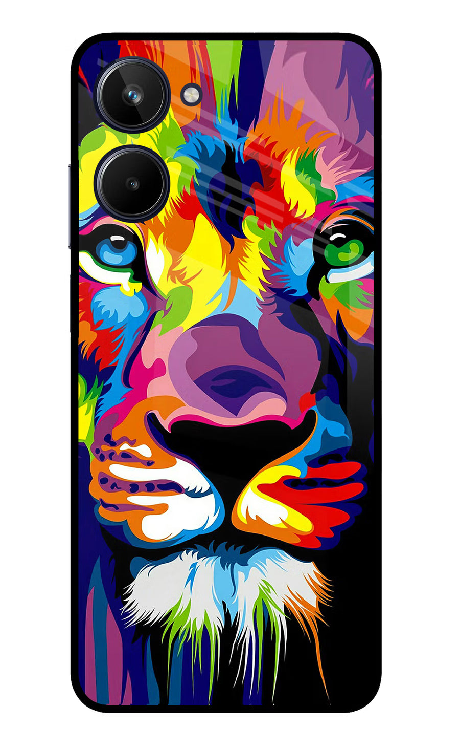 Lion Realme 10 Back Cover, Metal case