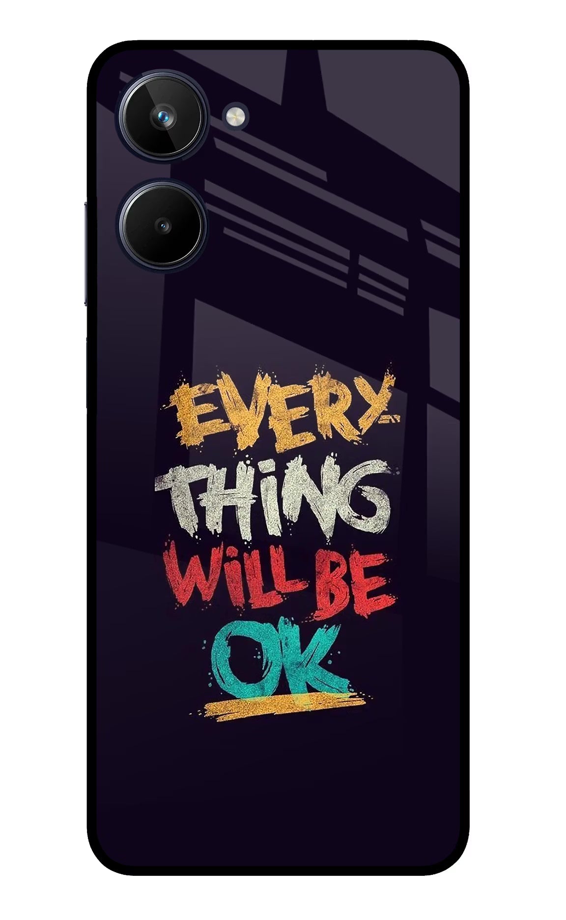 Everything Will Be Ok Realme 10 Glass Case