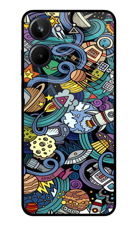 Space Abstract Realme 10 Glass Case