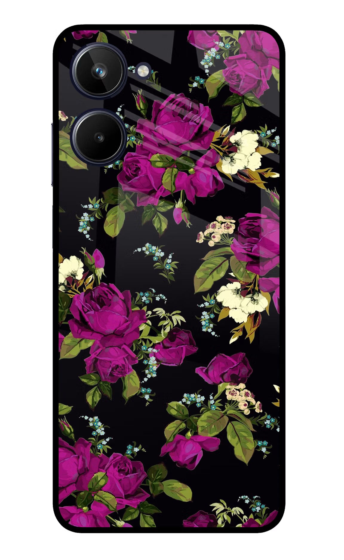Flowers Realme 10 Glass Case Back Cover by Casekaro