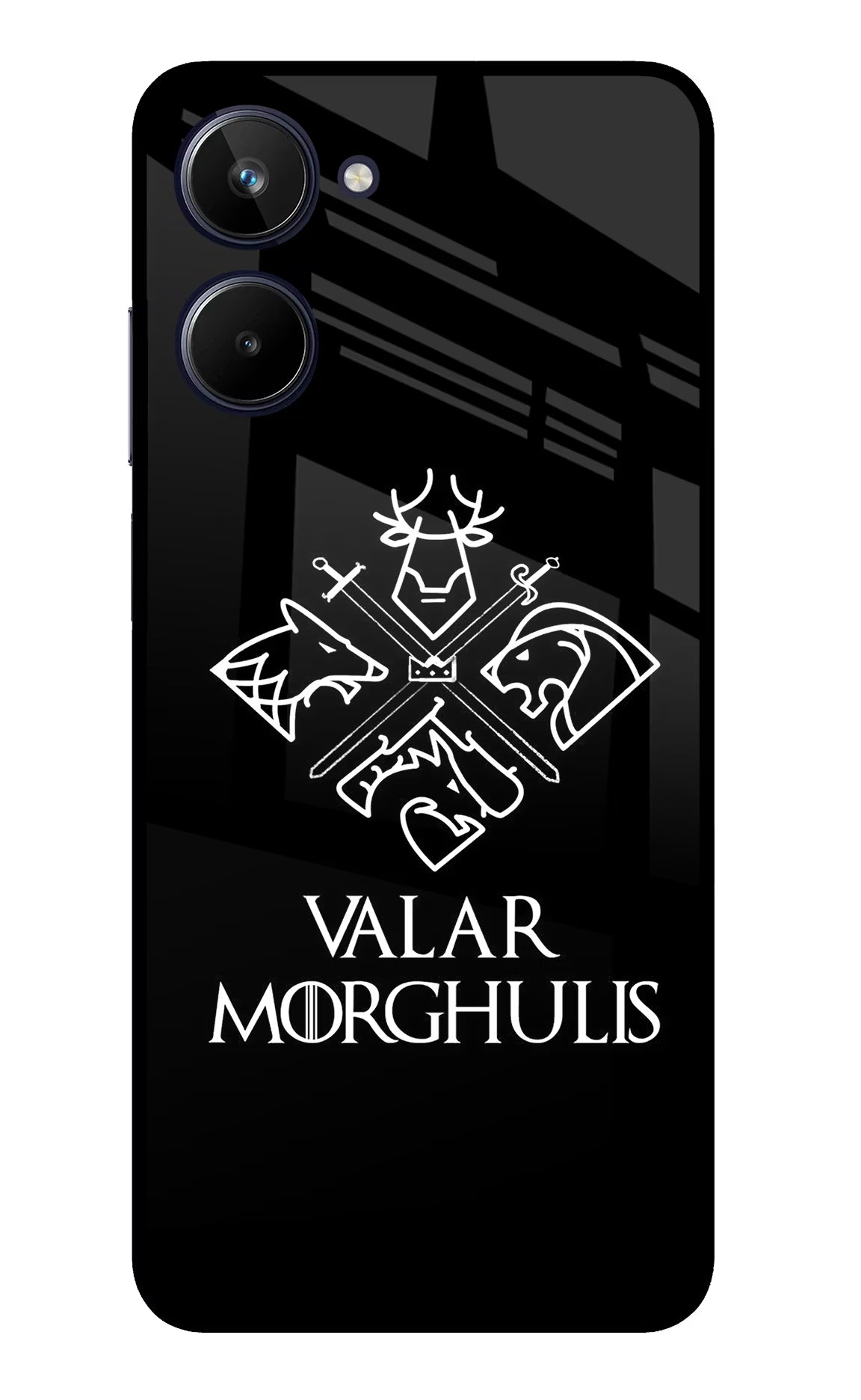 Valar Morghulis | Game Of Thrones Realme 10 Glass Case Back Cover by Casekaro