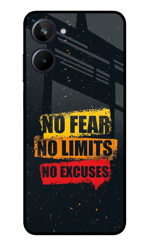 No Fear No Limits No Excuse Realme 10 Glass Case