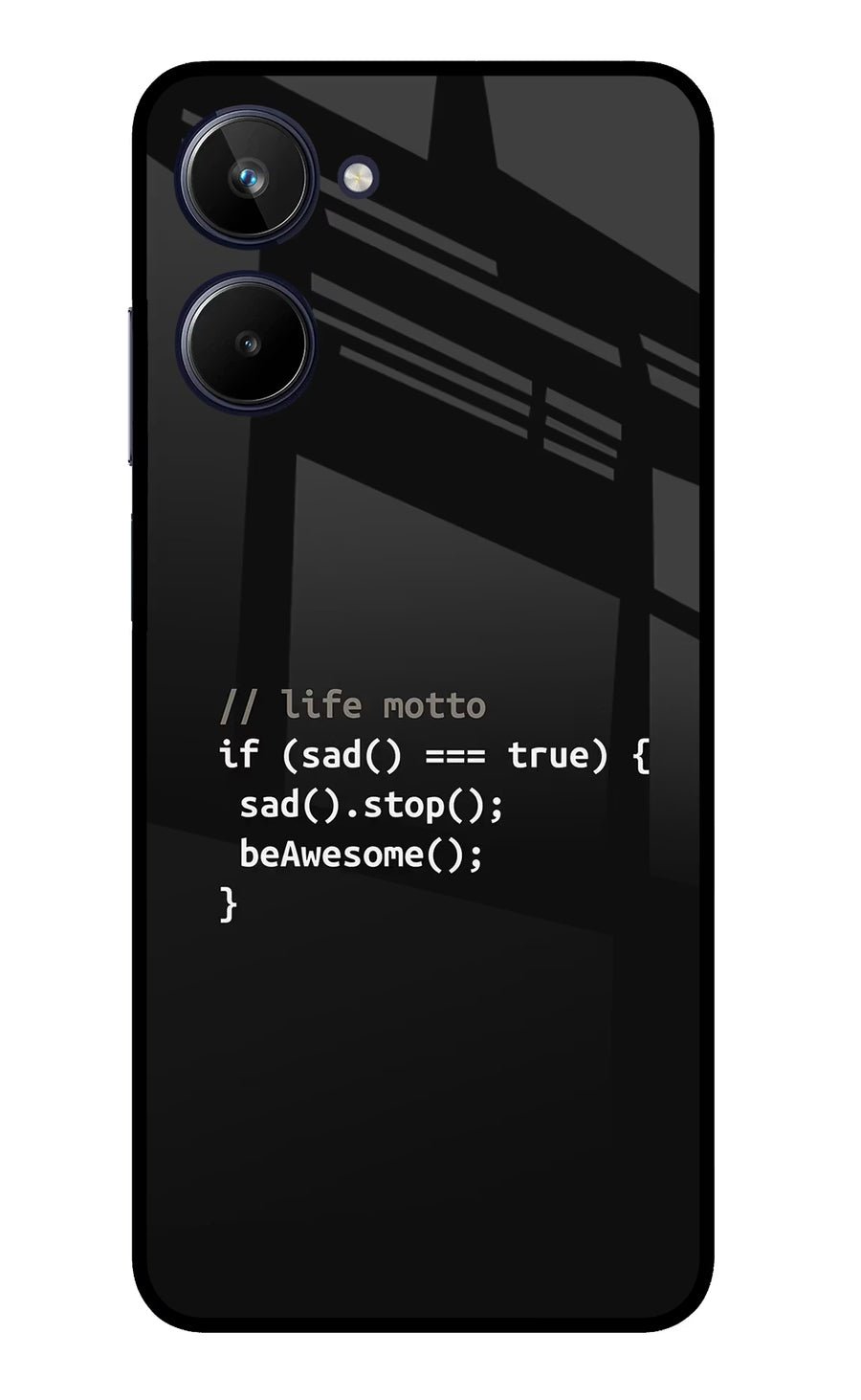 Life Motto Code Realme 10 Back Cover, Metal case