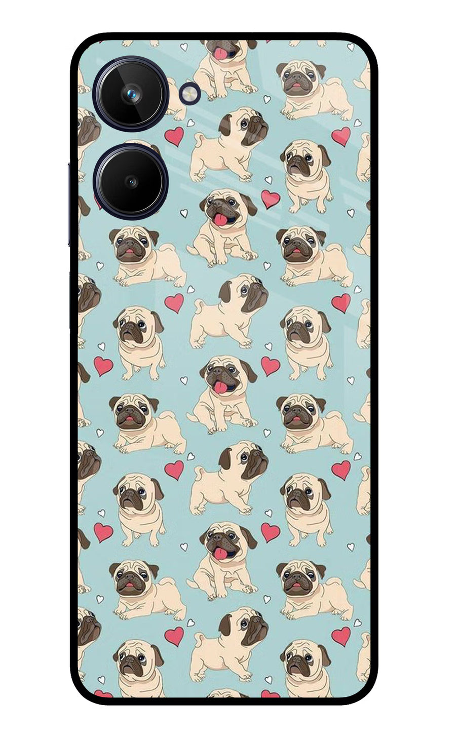 Pug Dog Realme 10 Back Cover, Metal case