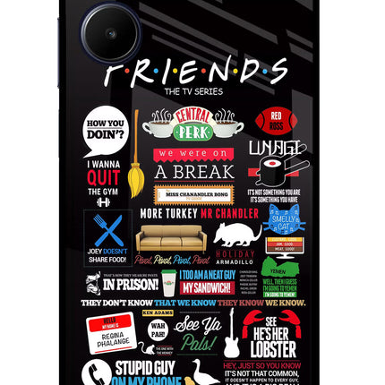 FRIENDS Realme 10 Glass Case Back Cover by Casekaro