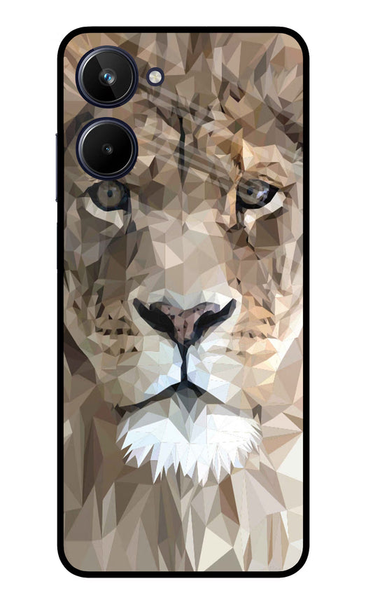 Lion Art Realme 10 Glass Case