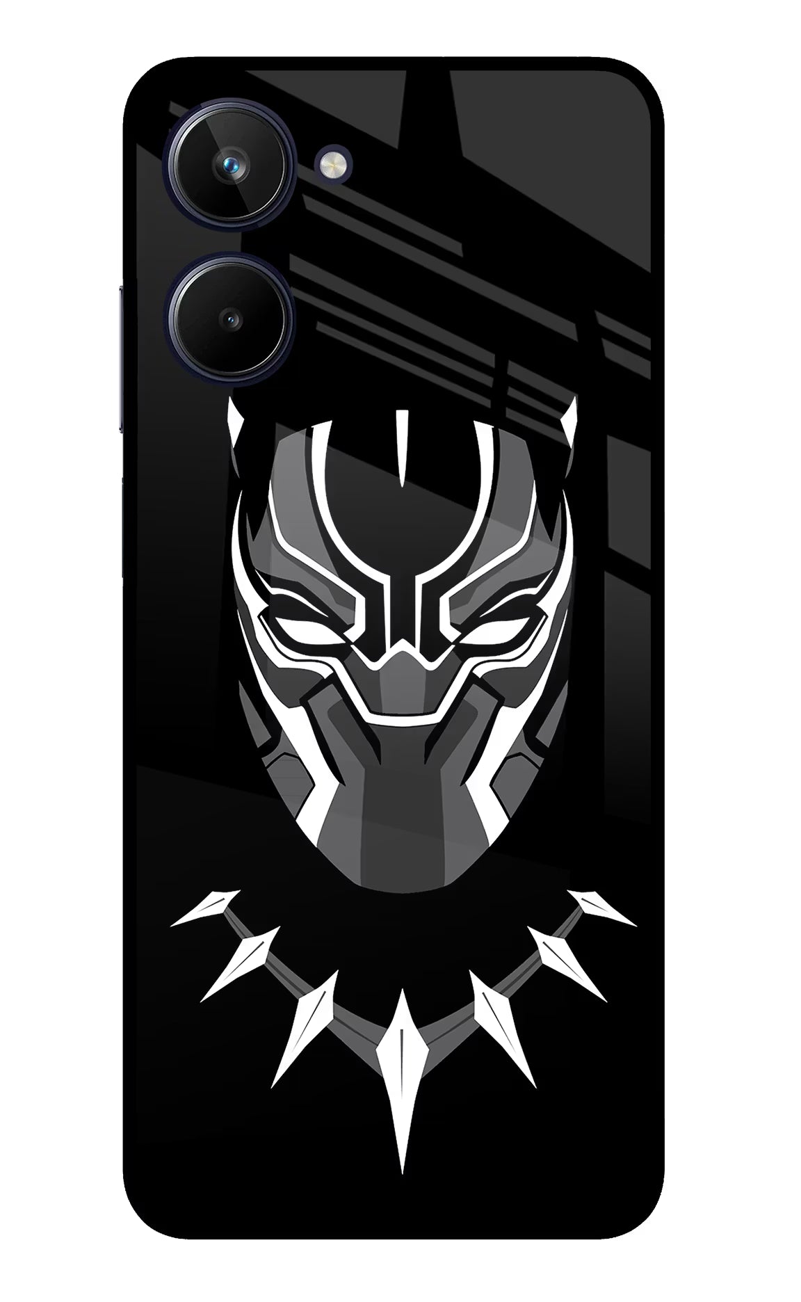 Black Panther Realme 10 Glass Case