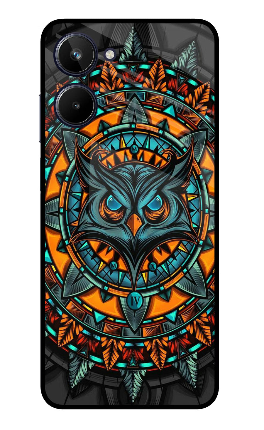 Angry Owl Art Realme 10 Back Cover, Metal case
