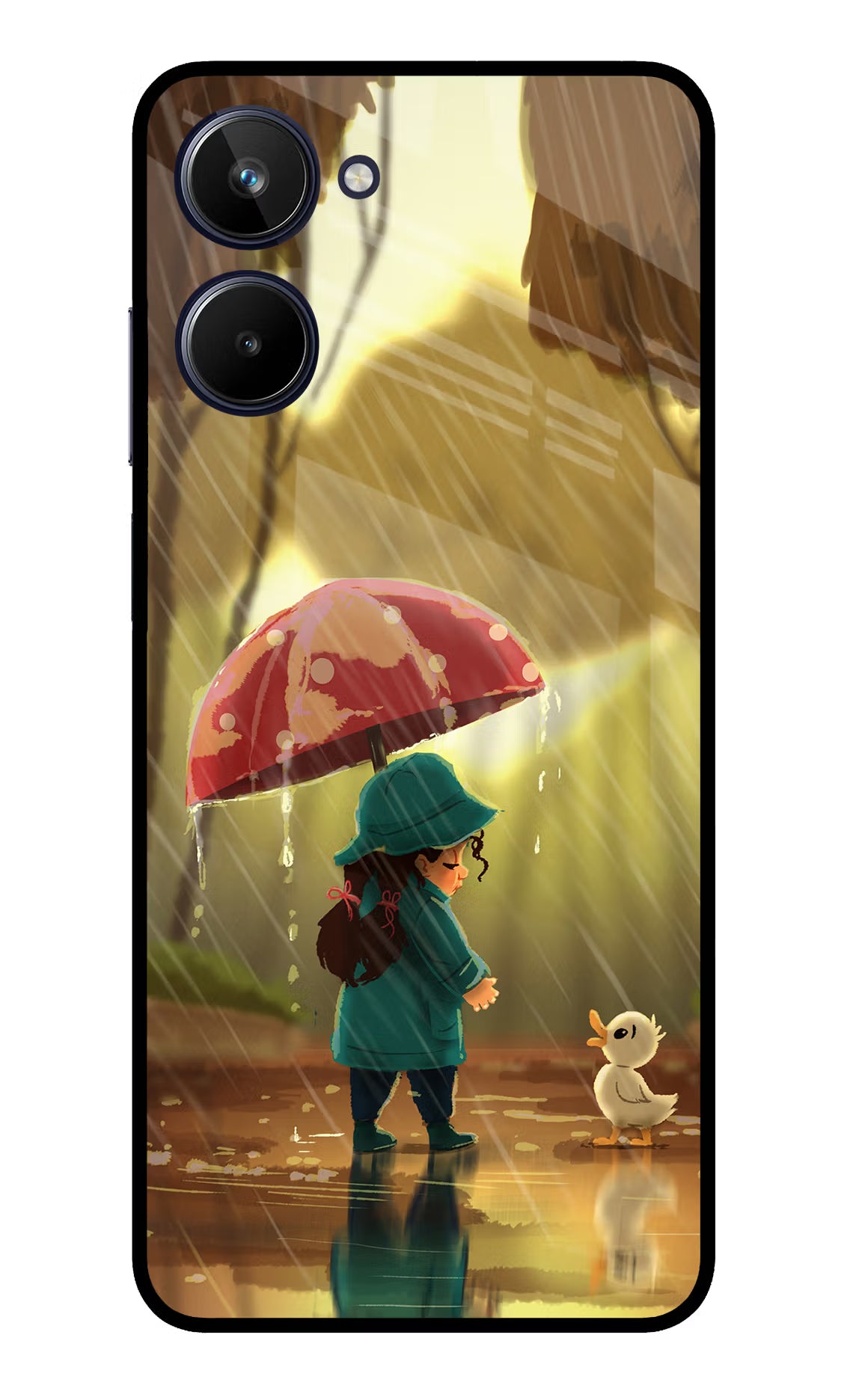 Rainy Day Realme 10 Glass Case